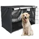 Black Pet Cage Cover Waterproof Ventilation Window Pet Crate Cover Portable Universal Dog Wire Crate