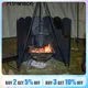 Folding Camping Stove Windscreen Outdoor Wind Blocker 8 Plates Camping Stove Windshield with