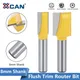 XCAN Milling Cutter 8mm Shank Flush Trim Router Bit 8/9.5/12mm Diameter 2 Flute Straight Router Bit