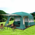 Big Bedroom Family Tent Leisure Camping Thicken Rainproof Large Tent 320X210X185CM