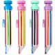 1Pcs 8 In 1 Multicolor Crayons Creative Push Style DIY Replaceable Oil Pastel Colored Pencil for