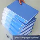 1 pack 10-100 pages folder information book A4 multi-layer insert file bag student paper storage