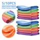 5/10pcs Microfibre Dish Towels Fish Scale Cleaning Cloth Reusable Kitchen Wipes Soft Dishcloths