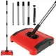Carpet Floor Sweeper Hand Push Automatic Broom Cleaner for Home Office Rugs Pet Hair Dust Scraps