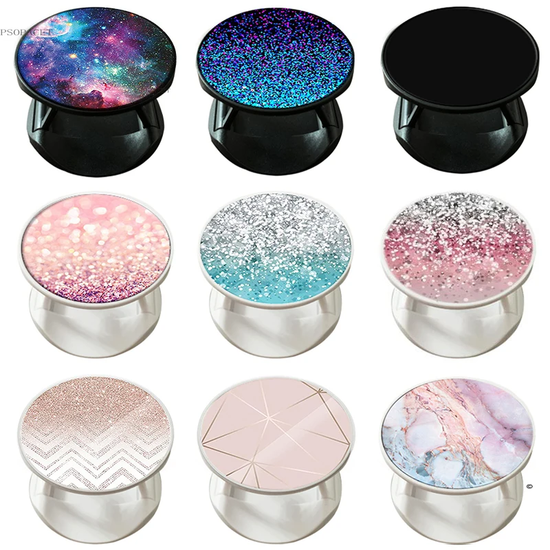 Popped Round Finger Grip Mobile Phone Holder Expanding Stand Grip tok Pocket Socket Support Anti-Fall Foldable for Smartphone