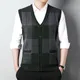 BROWON New Arrival Mens Sweater Autumn and Winter V-Neck Slim Fit Sweater Vest Fashion Slim Fit