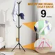 Metal Coat Rack Floor Standing Clothes Rack With 9Hook Iron Tree Branch Shape Hat Coat Hanger Stand