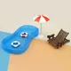 Dollhouse Simulation Cute Mini Swimming Pool Swimming Circle Beach Chair Set Model For Doll House