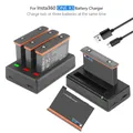 Batteria da 2200mAh per batteria ricaricabile Insta360 ONE X3 + caricabatterie LED per batteria per