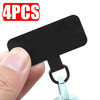 Metal Phone Tether Tab Phone Lanyard Patch Without Adhesive Anti-lost Anti-fall Replacement Stainless Steel Hang Rope Gasket