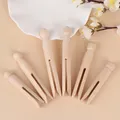 5pcs Wood Dolly Peg Traditional Dolly Style Wooden Clothes Pegs Pins Clips Round Wooden Clothespin