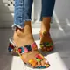 2023 sandali per donna tacchi quadrati sandali estivi Peep Toe Ladies Multi Colors scarpe con tacco