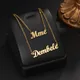 Acheerup New Personalized Name 2 Layers Necklace for Women Stainless Steel Custom Heart Box Chain