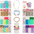 45 Types Beads Kits Box Polymer Clay Seed Acrylic Letter Beads Jewelry Making Kit Set for Girls Kids