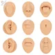 ZS 1 Piece Silicone Body Model Ear Nose Model Professional Practice Piercing Tools Silica Gel Body