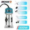 220V 800W Wood Router Machine Woodworking Electric Trimmer 6.35mm Wood Carving Milling Cutting Tools