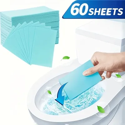 60PC Floor Cleaner Water-soluble Tablet Cleaner Bathroom Cleaner Floor Cleaning Sheet Toilet