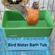 1pc Bird Water Bath Tub Pet Bird Bowl Parrots Parakeet Birdbath Cage Hanging Small Parrot Cage Pet