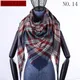scarf shawl plaid scarfs winter sjaal women pashmina tartan hair cashmere pink luxury brand scarves