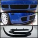 For VW Volkswagen Golf MK4 R32 CUPRA Front Bumper Lip Universal 3pcs Diffuser Black Bumper Lip