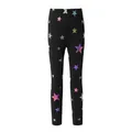 PatPat Kid Girl Stars Print Black Leggings Soft and Comfortable Perfect for Outings and Daily Wear