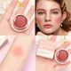 QIBEST New Glassy Blush Gel Temperature Changing Color Peach Cheek Tint Long Lasting Makeup Rouge