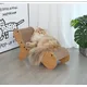 Wooden Corrugated Cat Scratcher Board Lounge Bed Cat Scratching Post Grinding Claw Toys Scrapers for