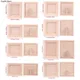 1Set 1:12 Dollhouse Miniature Wood Photo Frame With Rear Cover Furniture Model For Doll House Decor