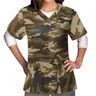 Camouflage Print Women Nurse Uniform Serpentine Uniforme da lavoro scrub manica corta Uniforme