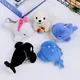 Cute Marine Animals Seal Shark Whale Plush Pendant Plush Toy Bag Accessories Keychain Pendant Bag