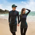 Rash Guard costume da bagno donna 2024 amanti muta muta muta da sub manica lunga costumi da bagno