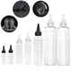 5Pcs 30/60/100/120/250/500ml Empty PET Plastic Ink Bottles With Screw-On Lids Refillable Liquid Oil