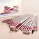 20 Pcs Makeup brush set with bag eye shadow sponge eye shadow brush eyeliner fan brush eyelash