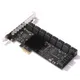 PCIE Sata Adapter Mining 20/16/12/6/4 Ports SATA 6Gb to PCI Express Controller Expansion Card PCIe