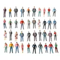 100Pcs/Bag 1:100/1:150/1:75/1:50 Scale Plastic People Figures Model Building Passengers DIY