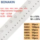 0201 0402 0603 0805 1206 1210 Chip Ceramic Capacitor 1UF 2.2UF 4.7UF 6.3V 10V 16V 25V 35V 50V 100V