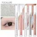 Wholesale FOCALLURE Shiny Eyeshadow Silver Rose Pink Gold Eyeliner Waterproof Diamond Glitter
