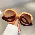 Oversized Big Frame Sunglasses Women Fashion Vintage Trending Sun Glasses Punk Luxury Brand Designer