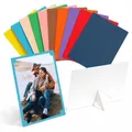 10Pcs Paper Photo Frame Simple Color Cardboard Picture Frame Set