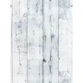 Self-Adhesive Wall Sticker Peel and Stick Wood Wallpaper Shiplap Light Grey/White/Blue Distressed