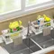 Self-draining Sink Shelf Stainless Steel Kitchen Sink Drain Rack Soap Sponge Holder Kitchen Sink