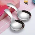 2Pcs/Set Cute 304 Stainless Steel Mini Spoon / Ice Cream Sugar Salt Spice Spoon / Short Handled Tea