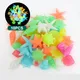 10Pcs Luminous Glowing Stones Starfish Conch Shell Shaped For Fish Tank Table Walkways Garden