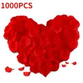 1000 PCS Colorful Warm Silk Rose Petals for Valentine's Day Romantic Night Wedding Proposal