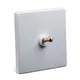 Wall Light 1-3 Gang 2 Way Toggle Switch Brass Lever White PC Matte Panel For Living Room