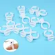 100 PCS Grafted Eyelash Delay Cup Glue Holder Flower Plum Shaped Lash Blossom Cup Eyelashes