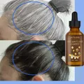 Lasting Anti Gray Hair Treatment Serum White to Black Hair Growth Natural Color Repair Nourish Men