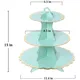 3-Layer Cake Stand Afternoon Tea Wedding Plate Party Tableware Disposable Birthday Tower Suitable