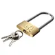 New Brass Padlock Long Shackle Travel Luggage/Suitcase/Gate Lock Security 3 Keys Durable About