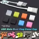 10Pcs Dust Plug Cap For USB Port Male Data Cable Charging Port Universal Protector Cover For USB A